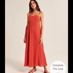 Abercrombie babydoll maxi dress